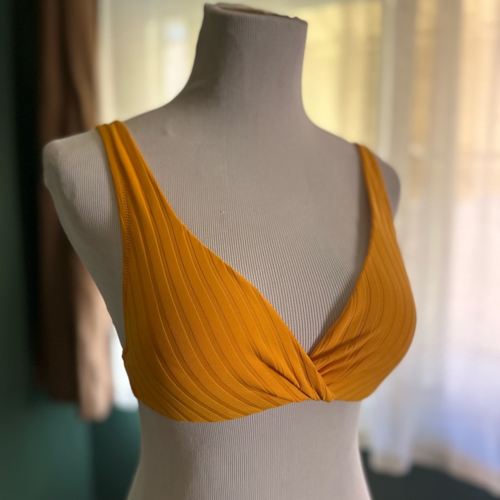 Shade & Shore Yellow Bikini Top
